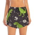 thumbnail image 2 of Fotbe Dinosaur Skeleton Womens High Waist Running Shorts Athletic Workout Quick Dry Shorts for Women with Pockets Gym Yoga Summer Shorts-XX-Large, 2 of 9