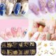 thumbnail image 3 of 3DNailArtMetalCharmStudPendientesJoyasApliquesOrnamentoAccesoriosMásde800ClavosdeoroCuentas Zhivalor HMHZ109, 3 of 4