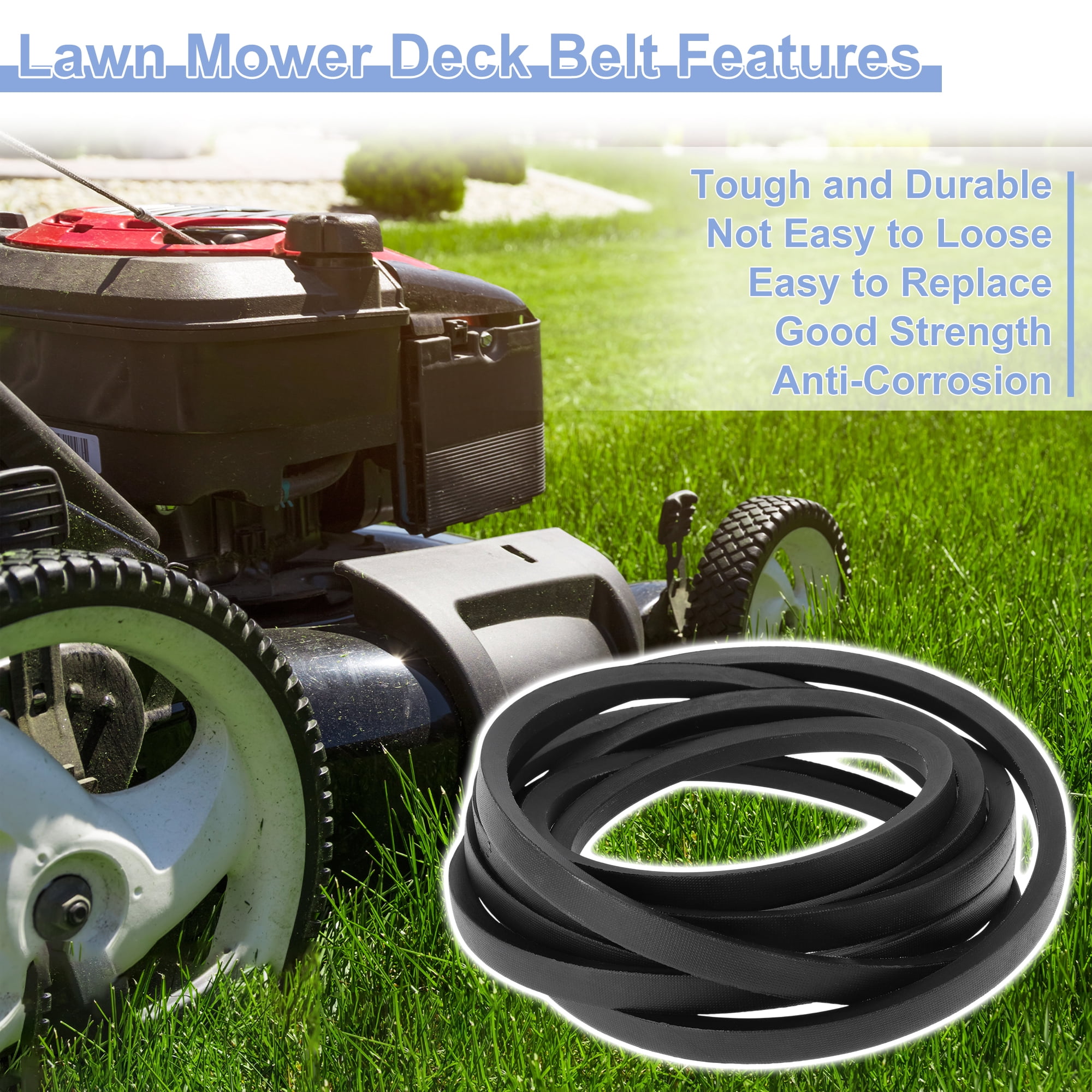 Unique Bargains No.135-1873/1351873 Lawn Mower Deck Belt for Titan HD 1500 Series 1 Pc