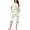 Green, variant on WIZUTIZ Pj Set Women's Round Neck Gradient Print Short Sleeve Sleepshirt And Pants Sets Homewear Pajamas With Pockets Tax Free Weekend