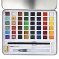 thumbnail image 2 of Juego de Pinturas de Acuarela ANGGREK Suministros para Manualidades con Caja de Hierro 48 colores, 2 of 5