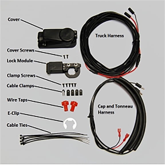 Pop & Lock PL9772 Remote Keyless Entry Lock Kit for Truck Cap and Tonneau Cover