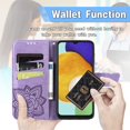 thumbnail image 6 of for Samsung Galaxy A04s/Galaxy A13 5G Wallet Case, 3D Butterfly Flower PU Leather with Credit Card Slots Holder Case for Samsung Galaxy A13 5G/Galaxy A04s Rhinestone Purple, 6 of 13