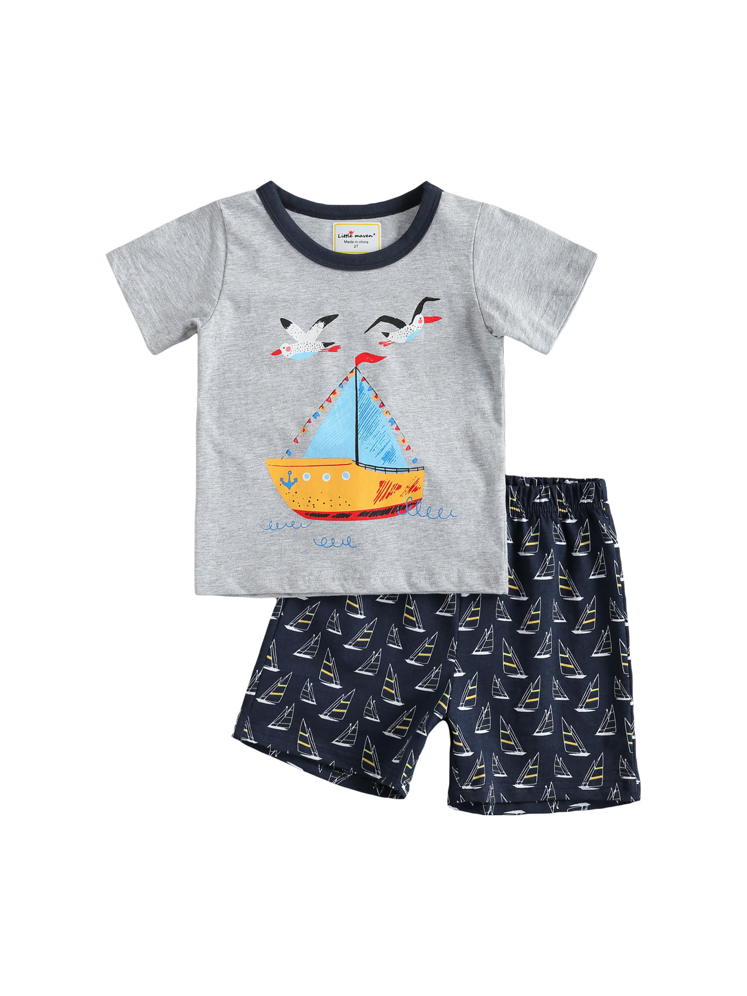 Details about   Baby Boys Clothes Kids Fashion Jumpsuits Printed Shorts Kids Clothes Summer Suit 