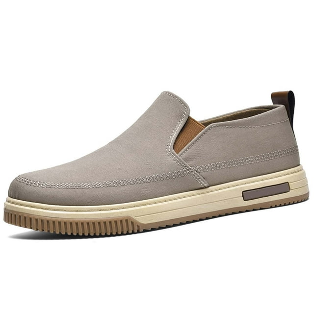 TIEVOSA Men's Large Size Lazy Shoes One Foot Stirrup Non Walking Shoes Soft Bottom Lightweight Sneakers