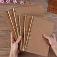 thumbnail image 4 of A5 Kraft Cover Thick Coil Notebooks Notepad Journals Students Diary Book Office Stationery, 4 of 8