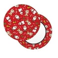 thumbnail image 2 of Fotbe Christmas Santa Cartoon Snowman A Stool Covers Round,Waterproof Round Bar Stool Covers Bar Chair Covers Washable Stool Cushion Slipcover for 12-14 Inch Chair-, 2 of 7