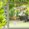 thumbnail image 1 of Bola de carillón de viento de cristal, colgante de estrella, decoración de fiesta de Navidad para jardín (C), 1 of 5