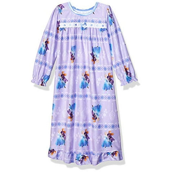 Disney Girls' Frozen Elsa Nightgown, Purple, 8