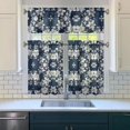 thumbnail image 3 of Farmhouse Wildflower Curtains 36 Inch Short - 3 Panel Vintage Country Set with Bohemian Floral Print, Rod Pocket Window Treatment for Spring Summer, 3 of 6