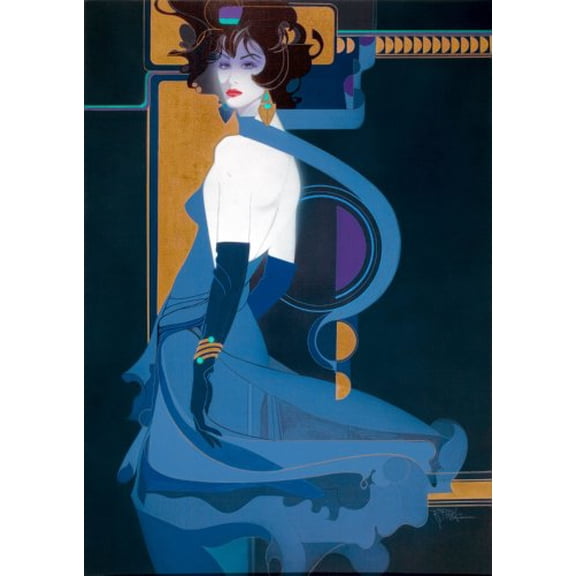 Peak Blue Indigo mini poster 11inx17in in Mail/storage/gift tube 11x17 poster