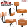 thumbnail image 2 of 5Core Drum Throne Padded Guitar Stool Backrest Drummer Seat for Adults And Kids BROWN, 2 of 5