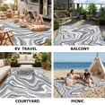 thumbnail image 4 of Kzaei Waterproof Outdoor Rug, 5'x8' Reversible Plastic Camping Area Rugs, Gray, 4 of 7