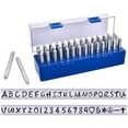 thumbnail image 2 of Iron Seal Stamps Mixed Patterns with 42 Compartments Plastic Cuboid Bead Containers EVA Board for DIY Crafts Making Mixed Color EVA Board: 19.5x5.4x0.4cm 1pc/set, 2 of 7
