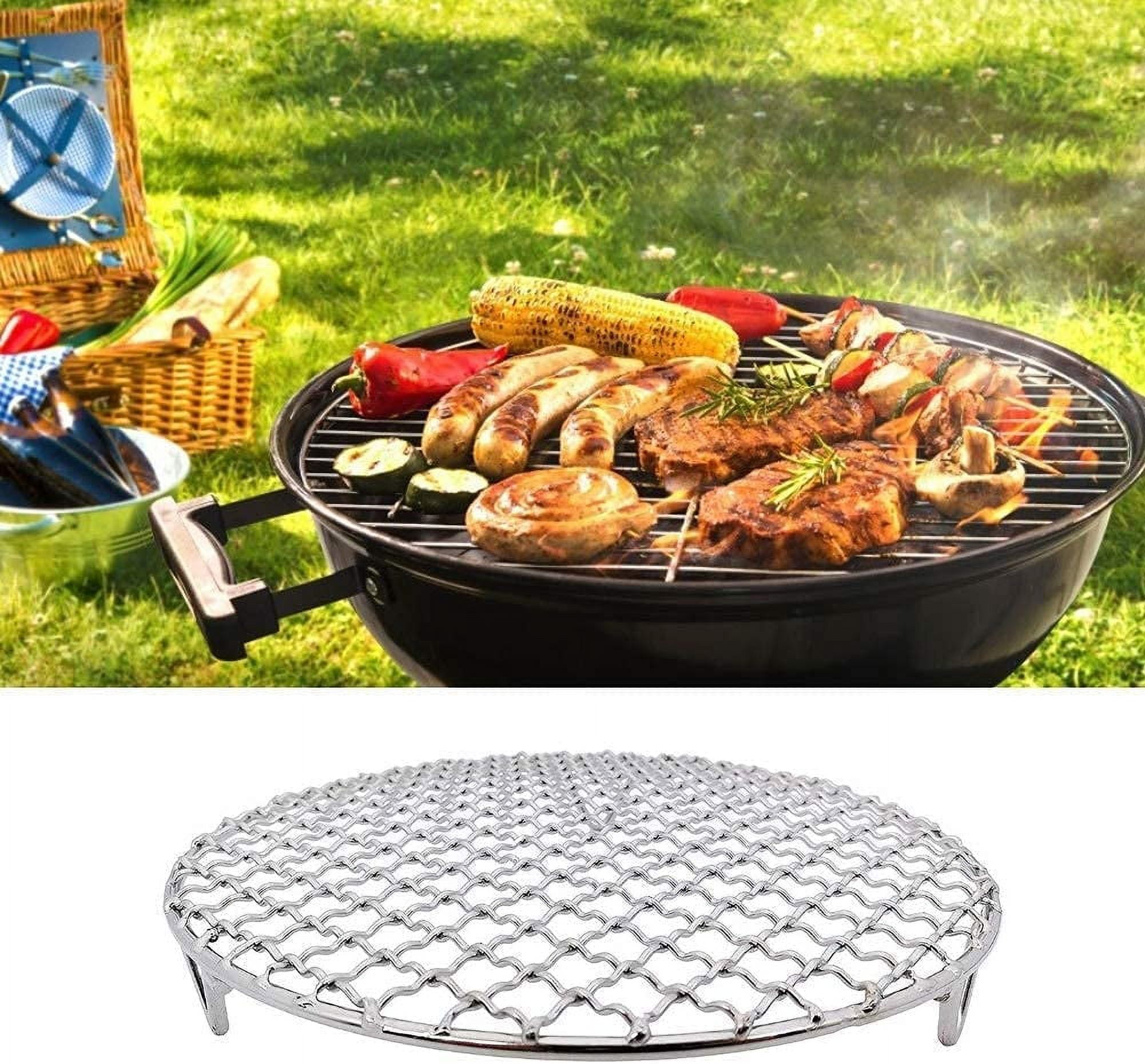 Cooling Rack Round Stainless Steel Thick Wire Rack for Roasting Grilling Drying 12 x 12