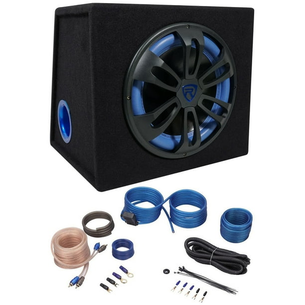 Rockville RVB12.1A 12” 500w Active Powered Car Subwoofer+Sub Enclosure