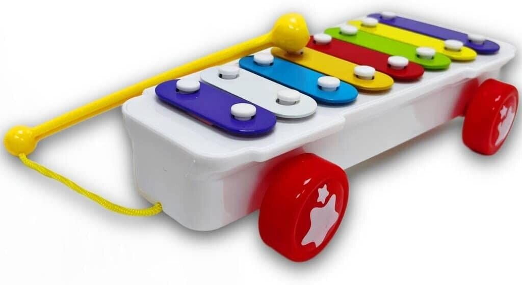 Big Daddy Play Baby - The Pull Along Musical Xylophone with 8 Colorful Keys  for Babies