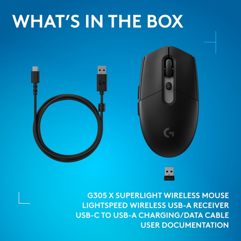 Logitech G305 X Superlight Wireless Gaming Mouse, Lightweight 59 g