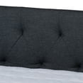thumbnail image 5 of Baxton Studio Haylie Dark Gray Upholstered Queen Size Daybed with Roll-Out Trundle Bed, 5 of 12