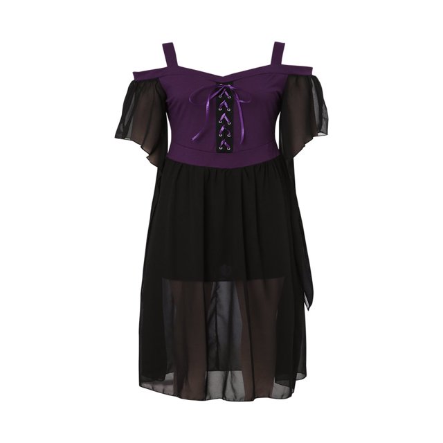 Halloween Robe Femme Épaules Dénudées Plus Y2k Gothique Col Bateau Manches Volantes Robe Moulante Vintage Robe de Soirée L/TG/TTG/TTTTG/XXXXXL