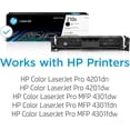 thumbnail image 2 of HP 210A Toner Cartridge 4-Pack (Black, Cyan, Magenta, Yellow) W2100AQ1 Color LaserJet Pro 4201 & MFP 4301 Series Printers Combo Pack (Sold without manufacturer warranty), 2 of 4