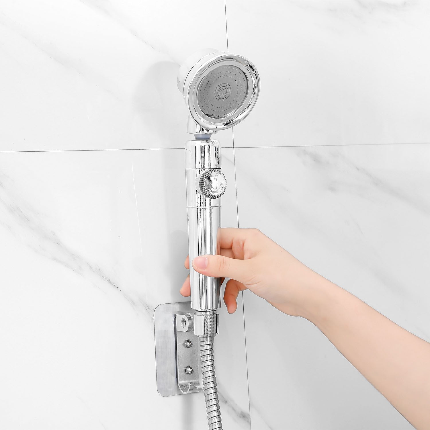 Details about   Shower Head Handheld High-Pressure Water-Saving Double-sided Hand Showerhead 