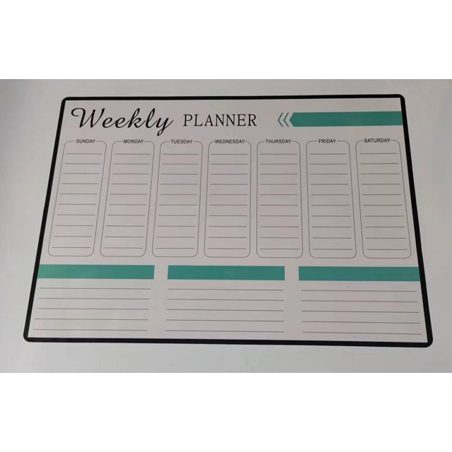 1pc Pizarra Blanca Magnética Suave Calendarios Pegatina Mensaje Borrable Removible