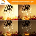 thumbnail image 3 of Luces de cadena para exterior Svater de 30 m, impermeables, G40, regulables, 3 of 9