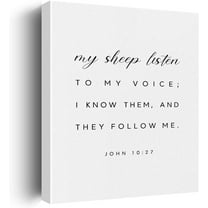 Inspirational Christian Canvas Wall Art Farmhouse Decor Positive Scripture Canvas Prints Religious Wall Decor Bible Verse Framed Artwork Pictures Paintings for Home Bedroom Coffee Bar Decoration