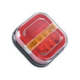 thumbnail image 4 of 24V LED Square Hamburger Lights Water Truck Running Lights with Steady for Trailers & Semi Trucks, 4 of 5