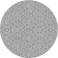 thumbnail image 1 of Ahgly Company Machine Washable Indoor Round Transitional Platinum Silver Gray Area Rugs, 3' Round, 1 of 7