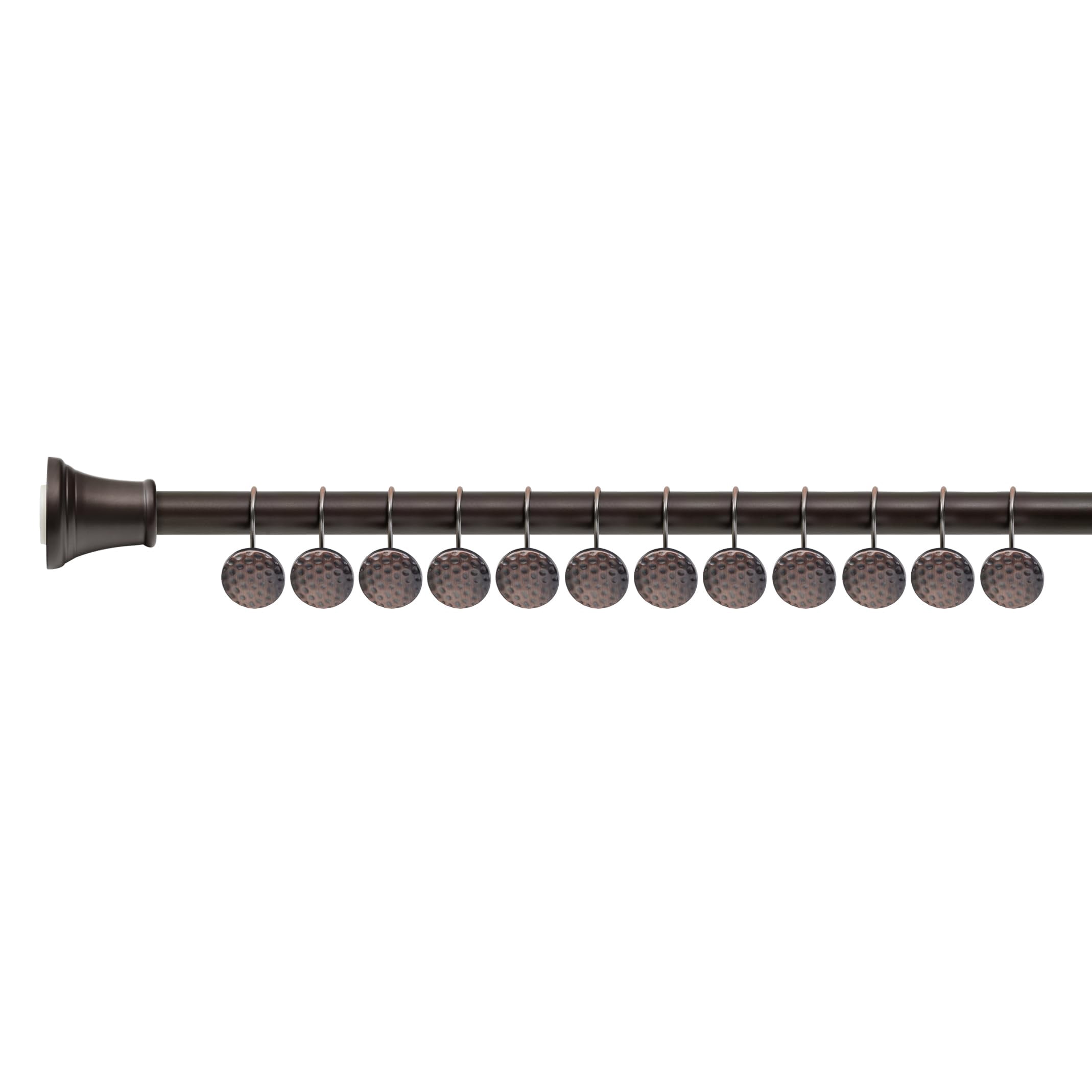 Utopia Alley Shower Rings Hooks, Shower Curtain Rings Hooks for Bathroom, Rust Resistant Shower Curtain Hooks Rings, Set of 12, Oil Rubbed Bronze