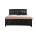 thumbnail image 3 of Glory Furniture Diamond Faux Leather Upholstered Full Bed in Black, 3 of 6