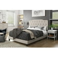 thumbnail image 2 of HMD Carmel Upholstered Queen Panel Bed, Warm Gray, 2 of 3