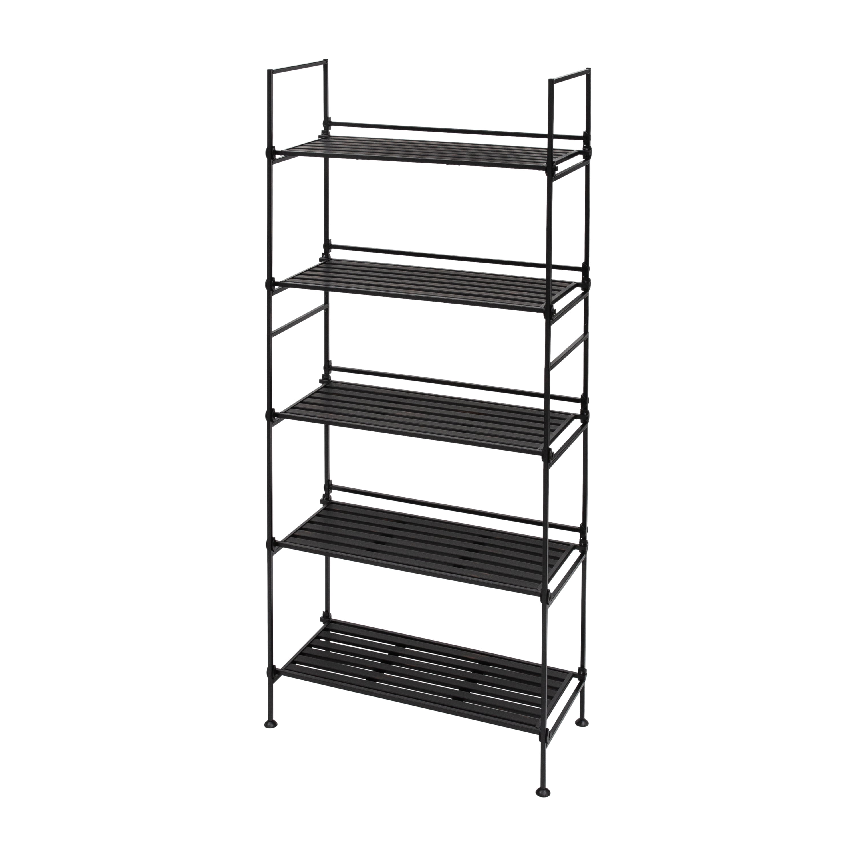Organize It All 5 Tier Freestanding Shelf in Espresso
