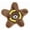 Coffee, variant on mdesiwst Star-Shaped Dog Flying Disc Squeaky Crinkle Paper Interactive Dog Toy Heavy-duty Dog Chew Toy for Outdoor Training Fetch Catch Play