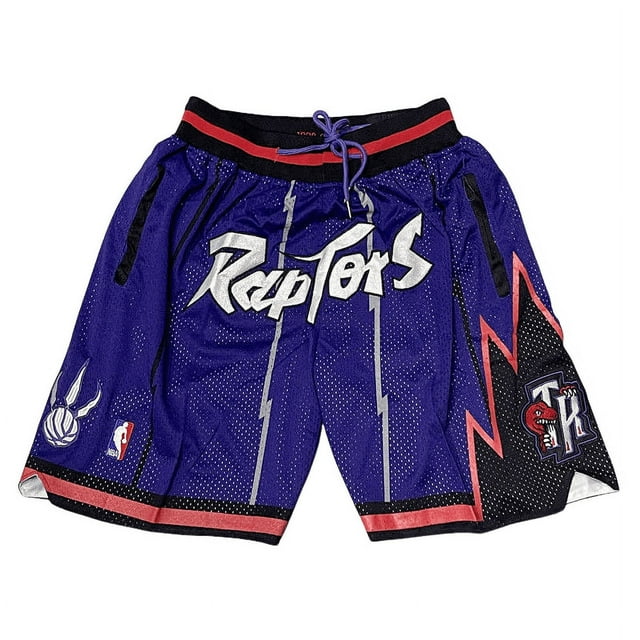 Shorts en Jersey, Lakers Raptors Rétro Rétro Chaleur Magique Poche Dense Rouille Pantalons d'Entraînement, Shorts de Sport pour Hommes et Femmes-HAPDEN