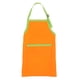 thumbnail image 1 of Delantal infantil con correa ajustable para el cuello y 2 bolsillos para niños y niñas, ideal para jardinería, pintura, repostería y juegos de rol (naranja y verde), 1 of 8
