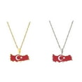 thumbnail image 2 of kurtrusly Stylish And Fashionable Turkey Map Pendant Necklace With Unique Premium Steel Unique Turkey Map Silver, 2 of 6