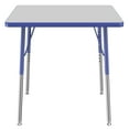 thumbnail image 3 of ECR4Kids 30in x 30in Square Everyday T-Mold Adjustable Activity Table Grey/Blue - Standard Swivel, 3 of 4