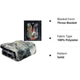 thumbnail image 4 of Plush Throw Blanket - Mexican American - QUEEN BED 79"x 95" - Faux Fur Blanket For Beds, Sofa, Couch, Picnic, Camping, 4 of 4