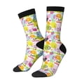 thumbnail image 1 of Balery Tropical Pineapples Calcetas Largas con Estampado para Hombre y Mujer – Suaves y Transpirables, Talla Única (US 5-11), 1 of 6