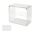 thumbnail image 4 of lionlar Clear Acrylic Display Case Model Cars Removable Dividers Display Storage Box 2 2 Layer White Small, 4 of 7