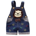 thumbnail image 4 of Abomasnow Boy Girl Jean Overalls Toddler 3D Graphic Denim Jumpsuit 9 Month-3 Years, 4 of 6