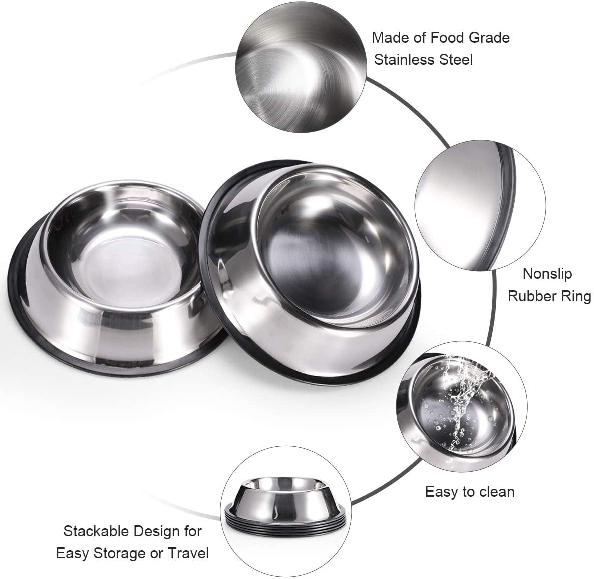 stackable dog bowls