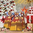 thumbnail image 6 of Saiise Bluey Print Christmas Drawstring Bags Xmas Bags Linen Treat Bags for Christmas Party Favor, 6 of 8