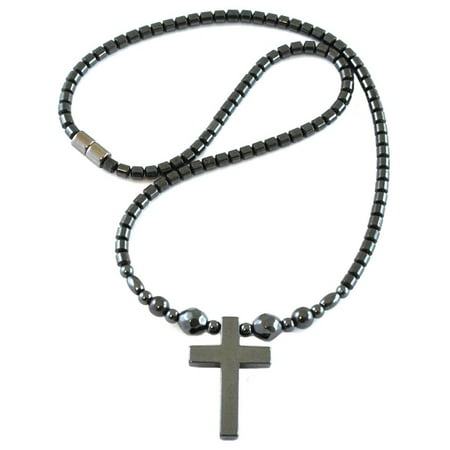 Ball Clasp Necklace - Fancy Ball Cross Magnetic Necklace With Powerfull Auto Magnetic Clasp For Men And Women