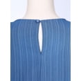 thumbnail image 6 of YONGHS Womens Abaya Long Sleeve Muslim Prayer Dress Casual Ruffle Islamic Kaftan with Pocket Blue M, 6 of 7