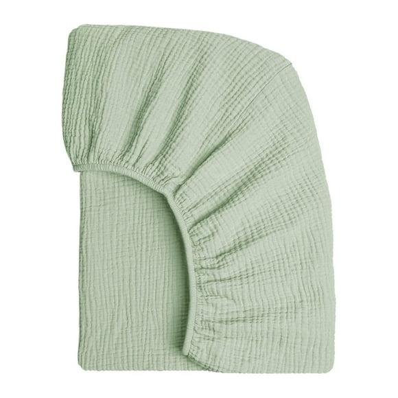 Sheets 100% Cotton Fitted Sheets for Bed, 52X28 Inches Soft Breathable Mattress Sheet, Bedding for Women And Men, Cuxi Bed Sheet Green