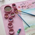 thumbnail image 3 of Silicone Craft Mat, 24"x16" Oil Painting Mat, Non Stick Heat-resistant Creator Craft Pad For Art, Clay, 3 of 5